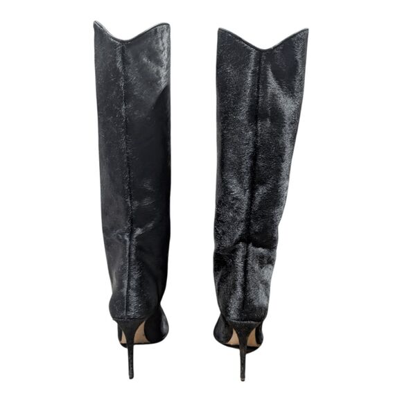 SCHUTZ Maryana Welt Wild Genuine Calf Hair Stiletto Boot SIze 9.5M - Picture 5 of 9